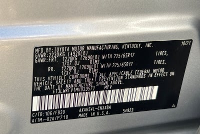 2021 Toyota RAV4 Hybrid LE