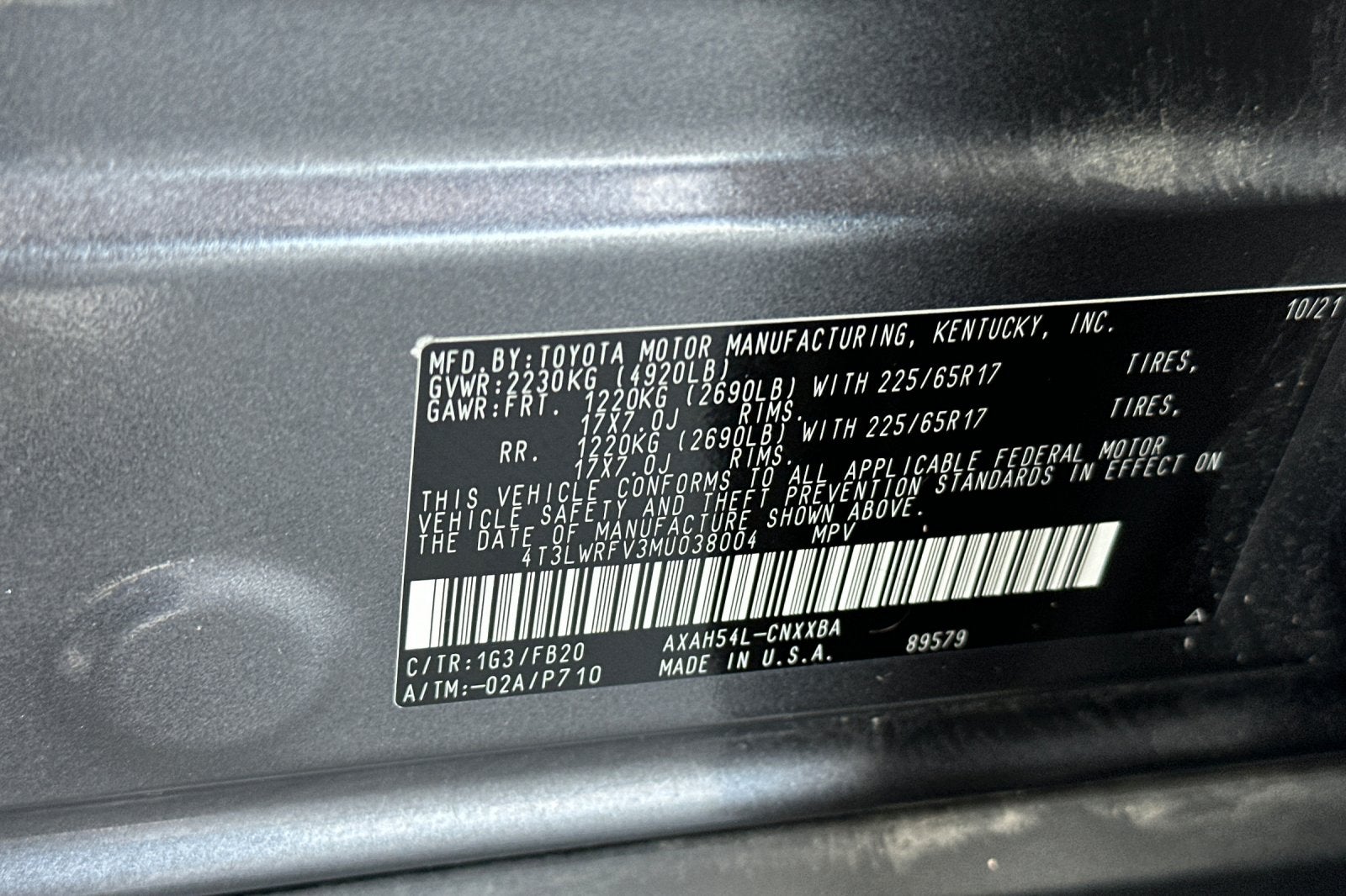 2021 Toyota RAV4 Hybrid LE