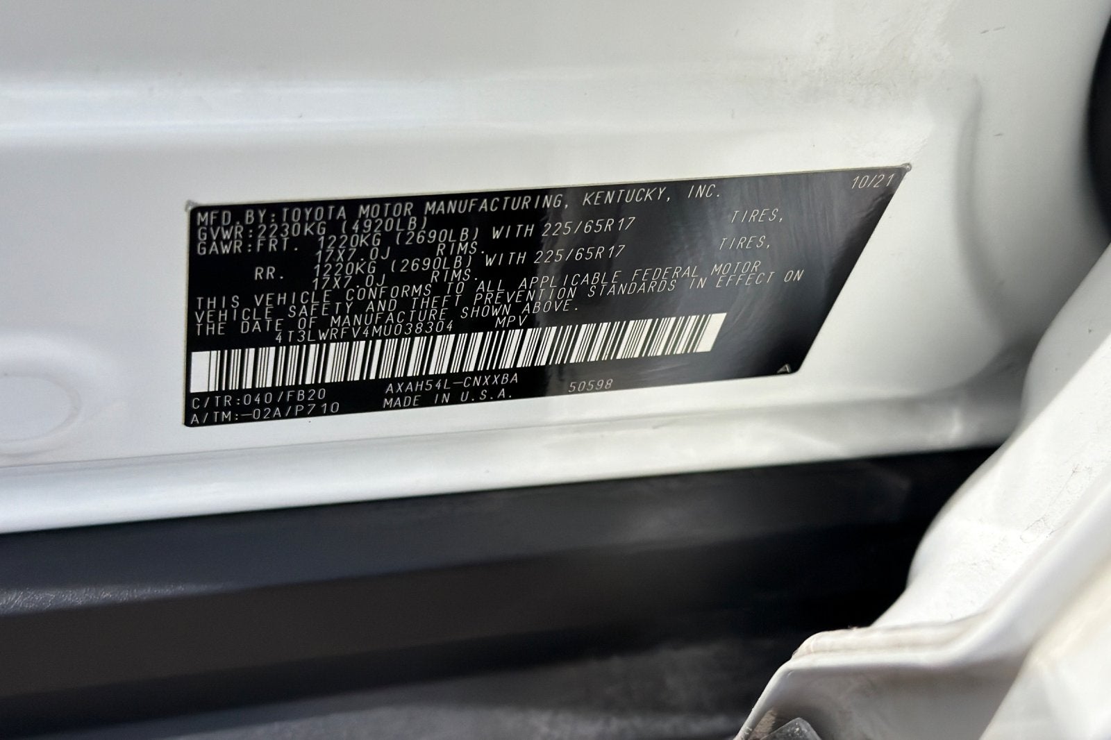 2021 Toyota RAV4 Hybrid LE