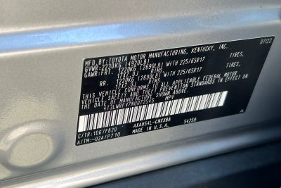 2022 Toyota RAV4 Hybrid LE