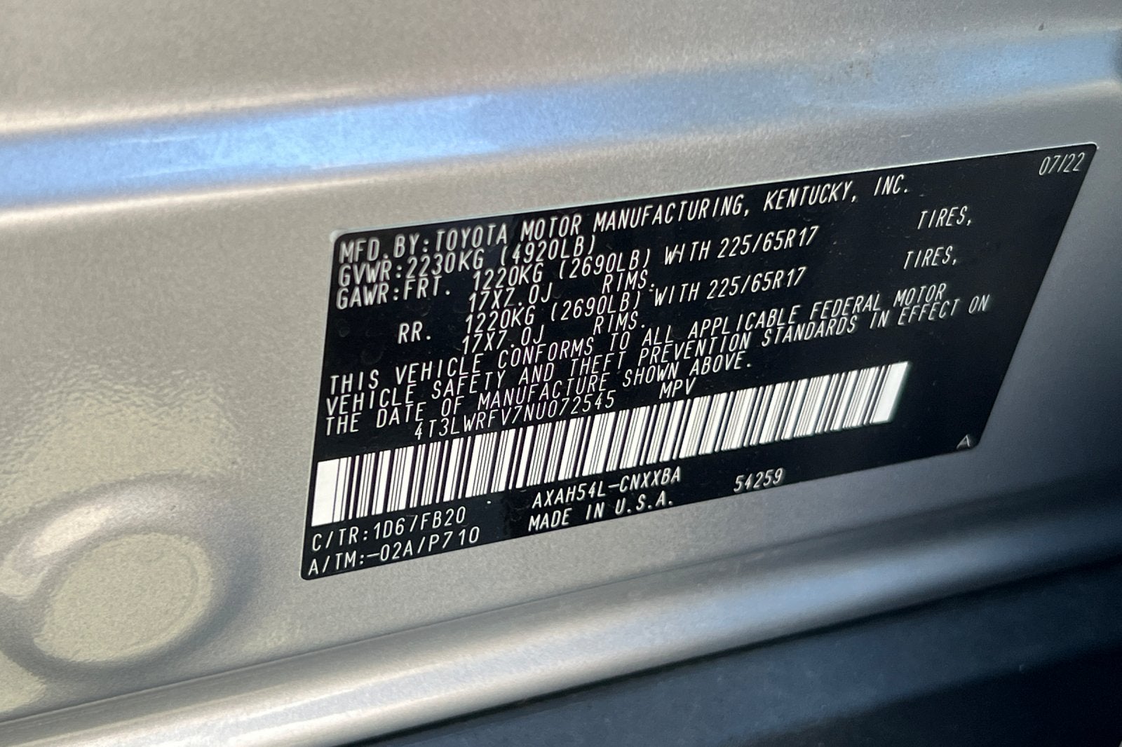2022 Toyota RAV4 Hybrid LE