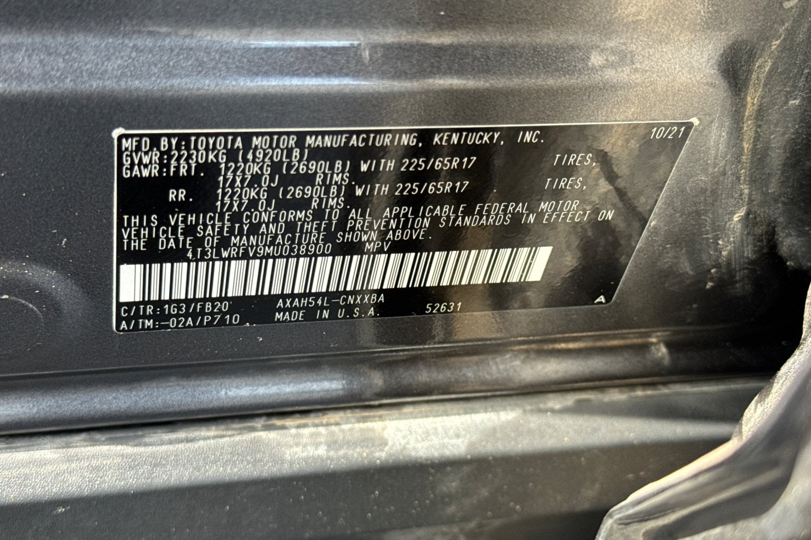 2021 Toyota RAV4 Hybrid LE