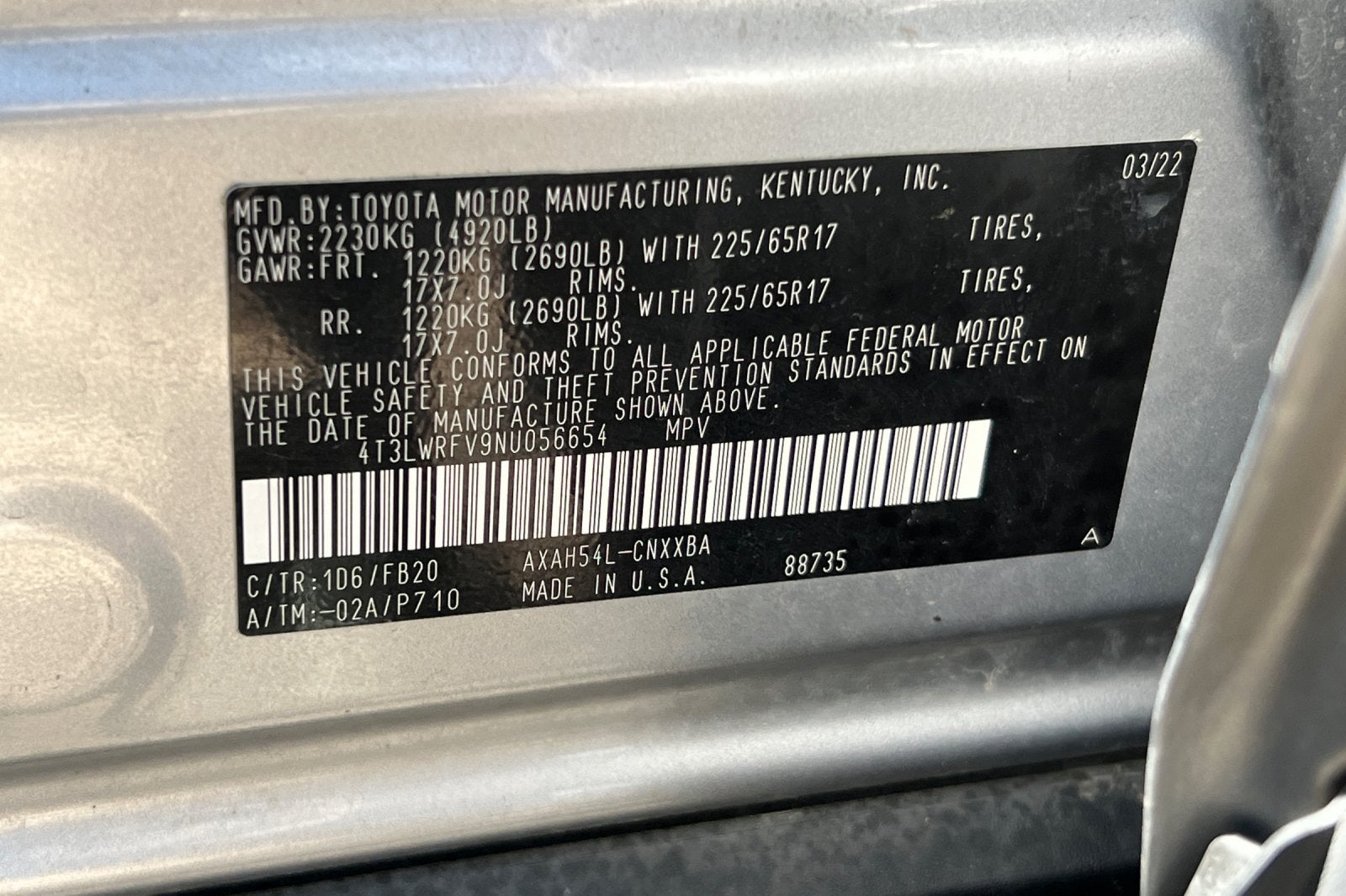 2022 Toyota RAV4 Hybrid LE