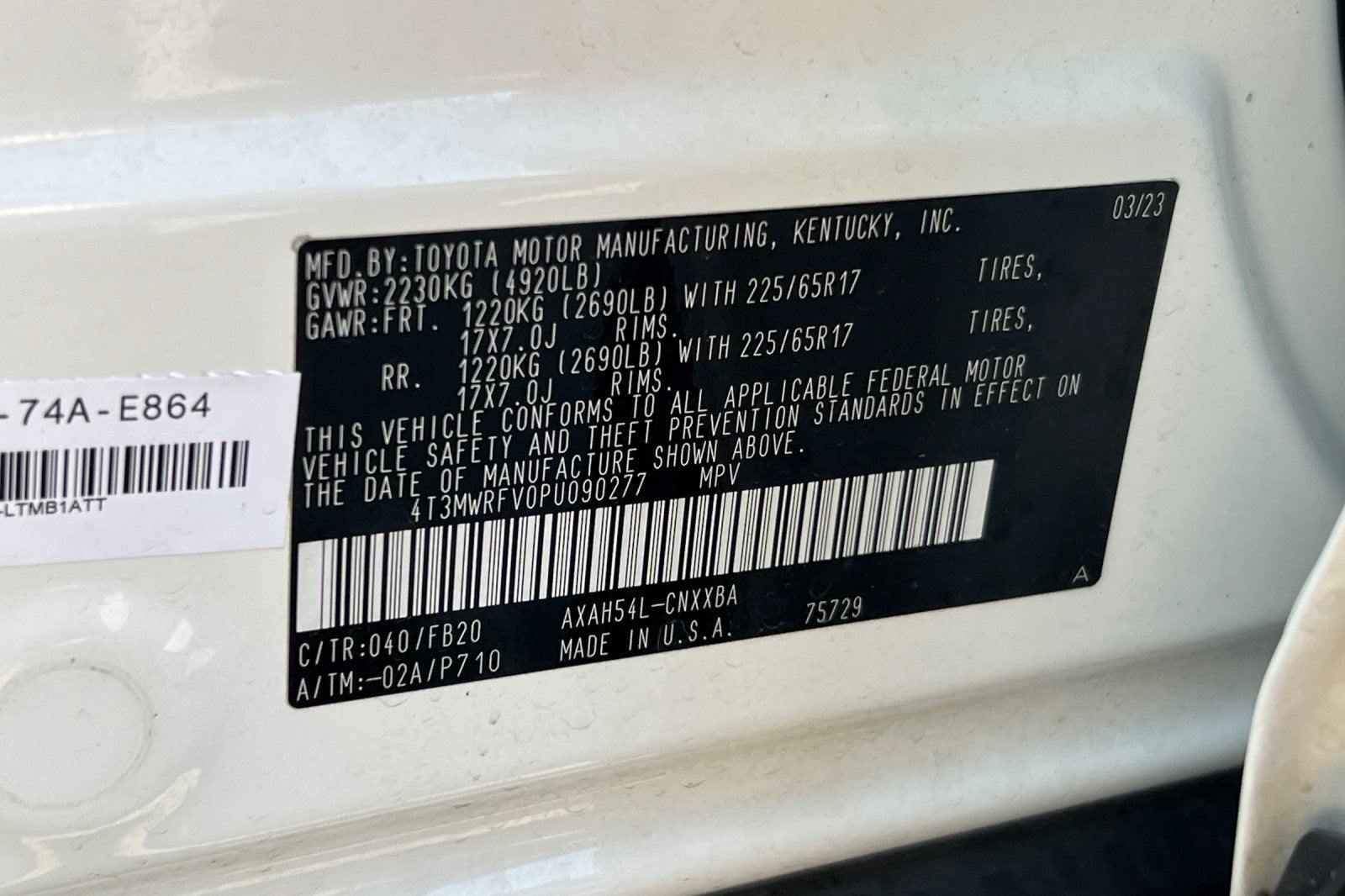 2023 Toyota RAV4 Hybrid LE
