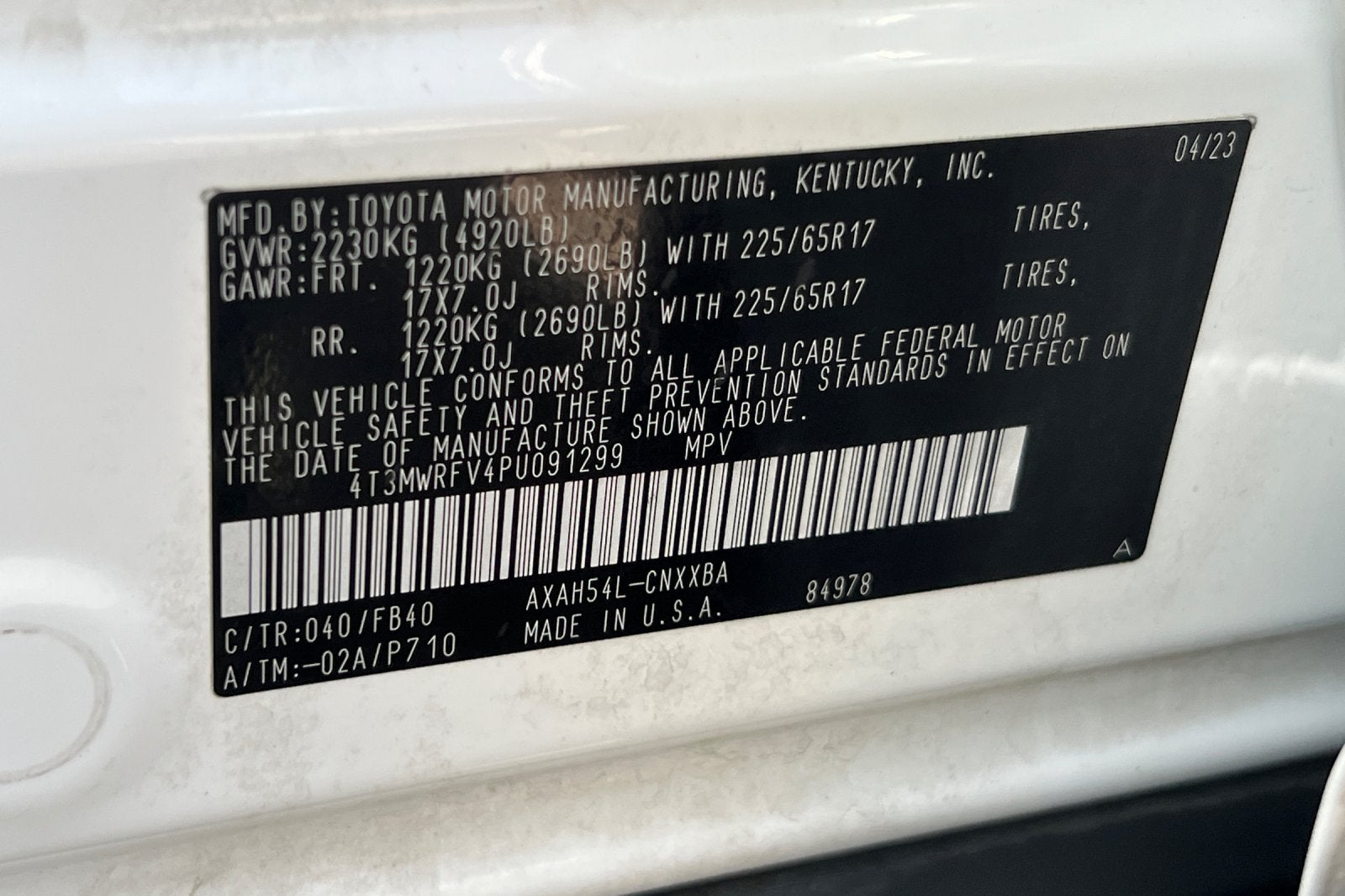 2023 Toyota RAV4 Hybrid LE