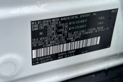 2022 Toyota RAV4 Hybrid XLE