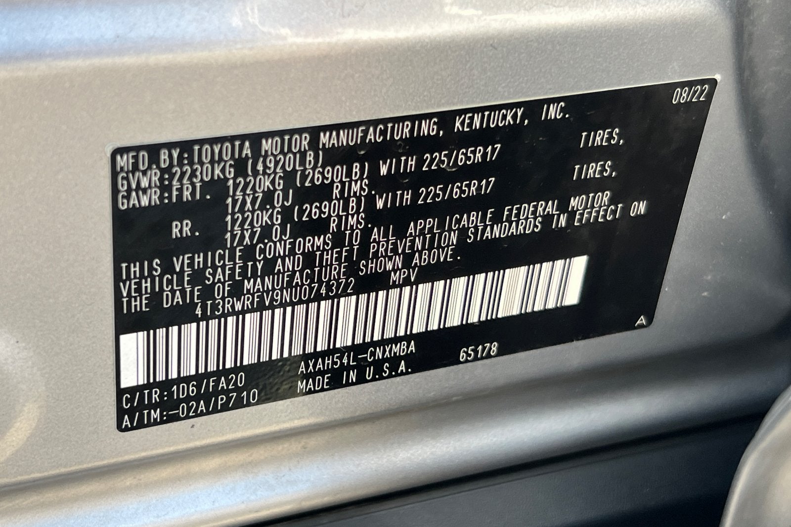 2022 Toyota RAV4 Hybrid XLE
