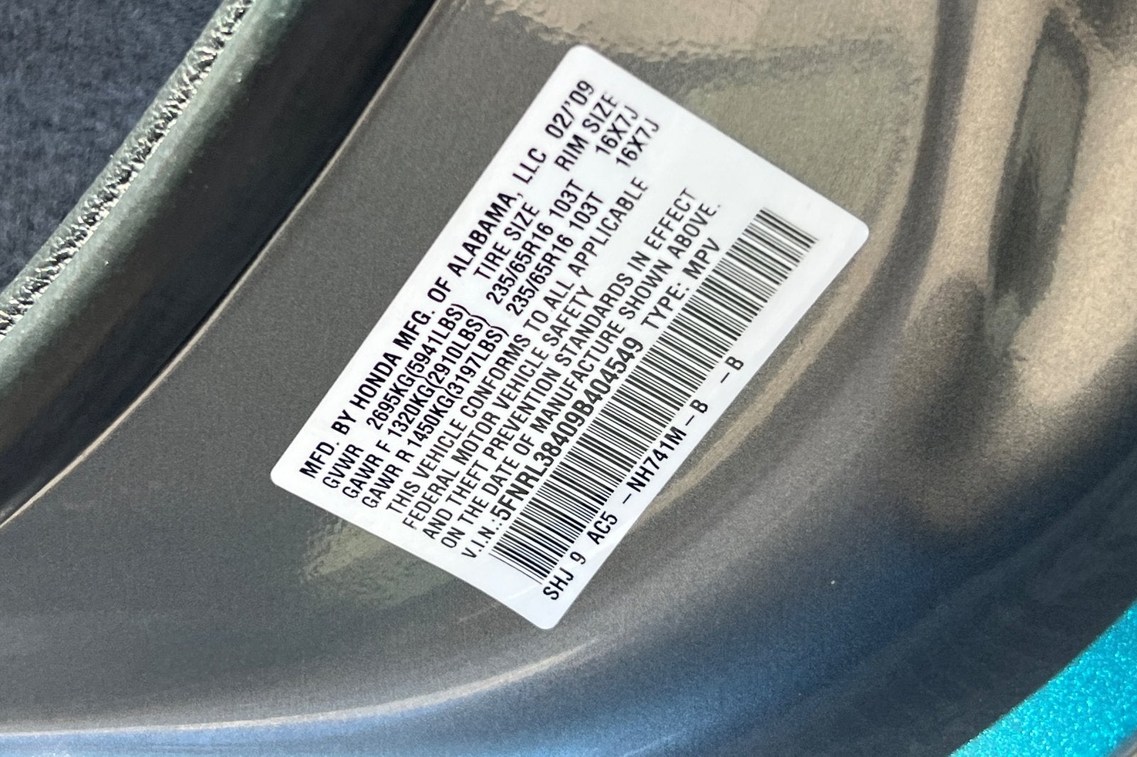 2009 Honda Odyssey EX