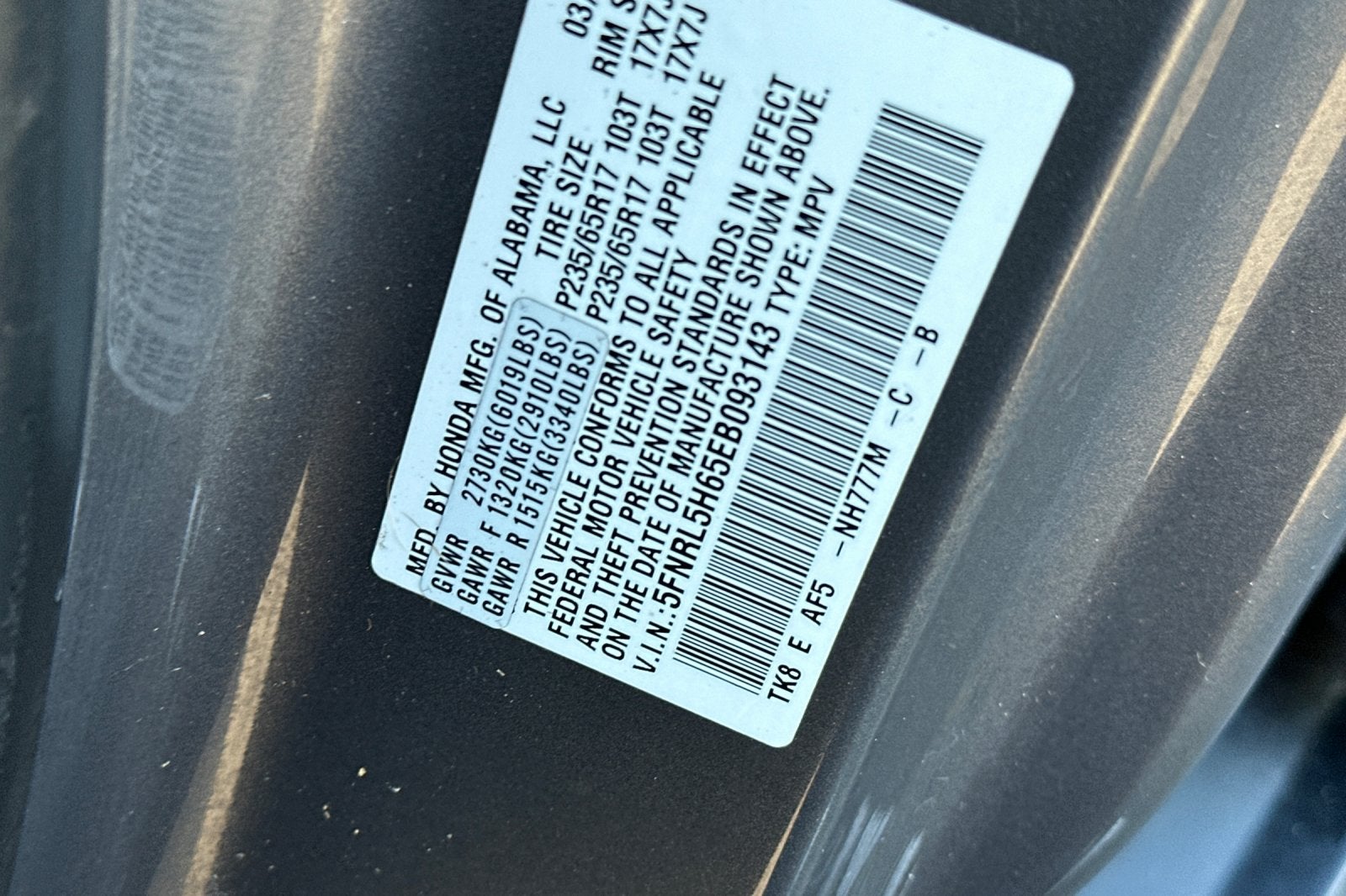 2014 Honda Odyssey Base