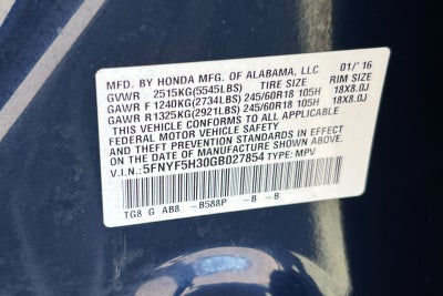 2016 Honda Pilot EX