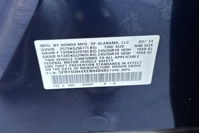 2014 Acura MDX Tech Pkg