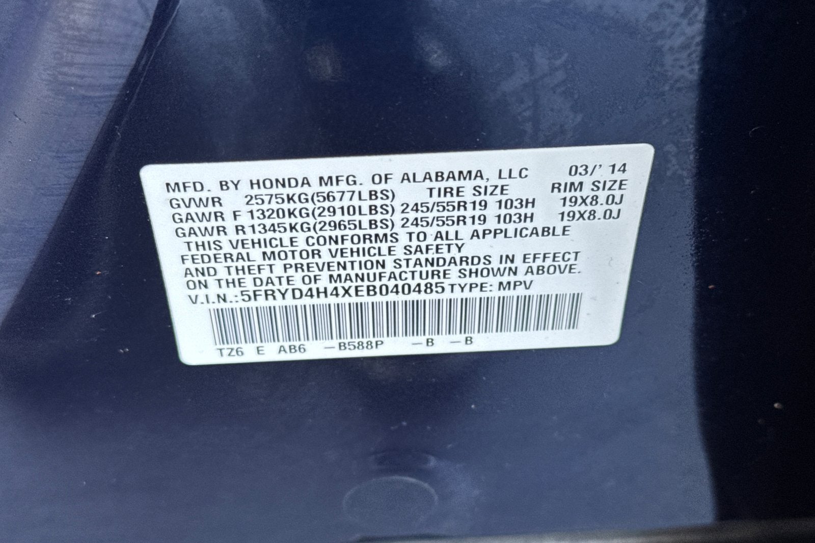 2014 Acura MDX Tech Pkg