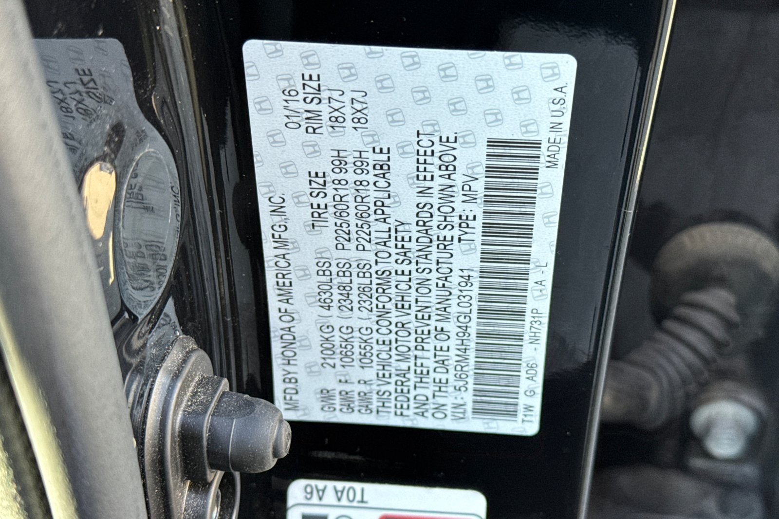 2016 Honda CR-V Touring