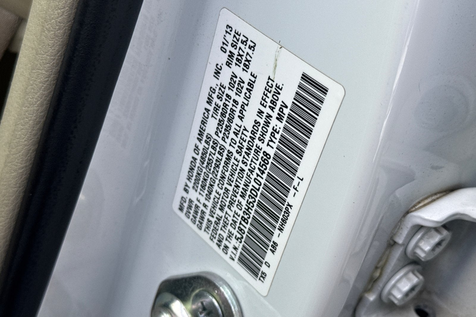 2013 Acura RDX Tech Pkg