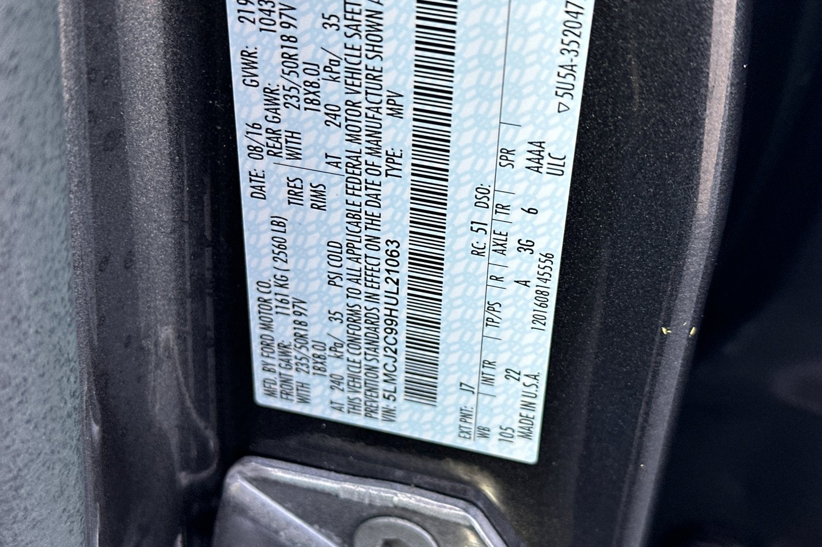 2017 Lincoln MKC Select