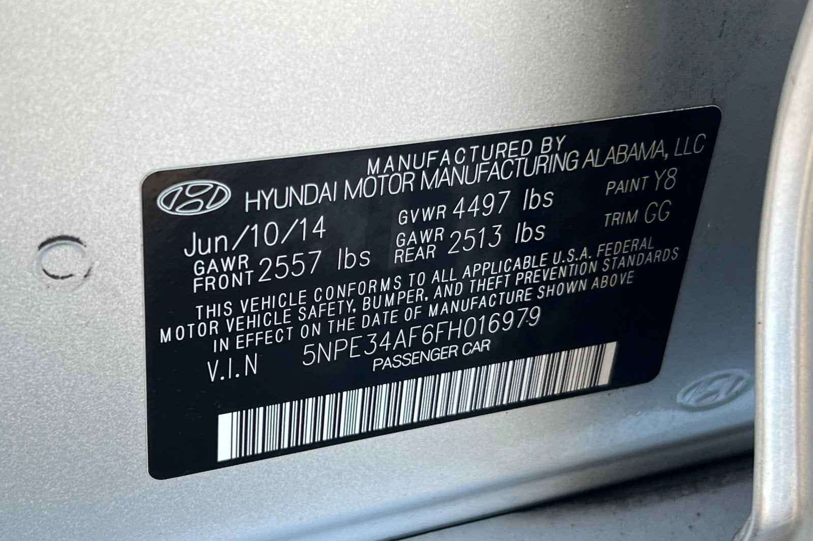 2015 Hyundai Sonata 2.4L Limited