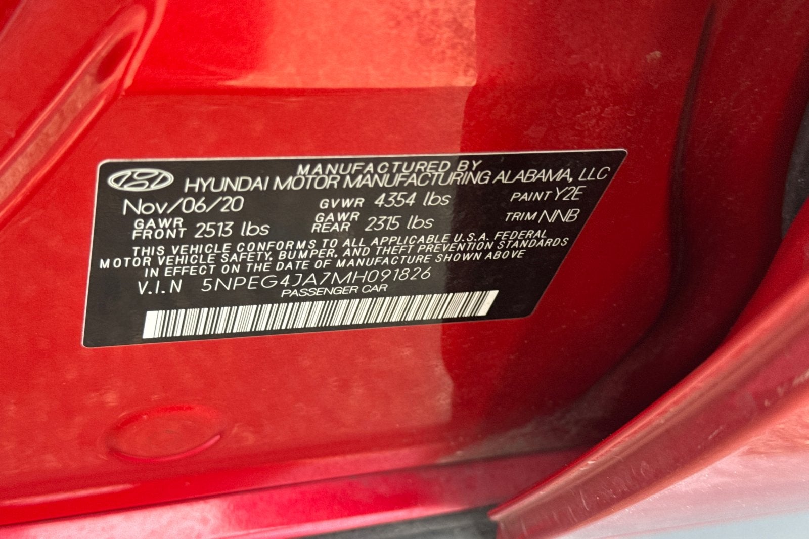 2021 Hyundai Sonata SE