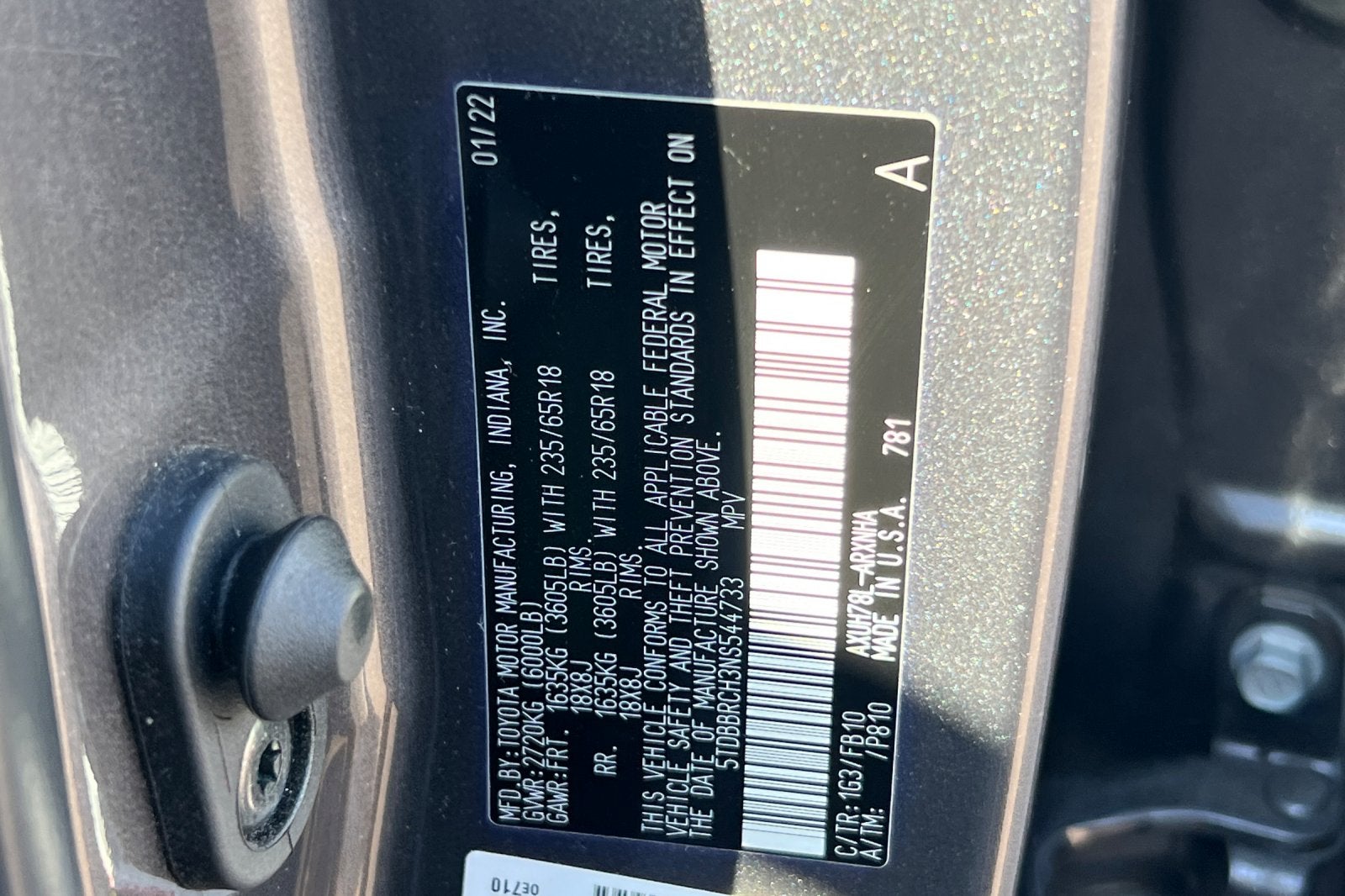 2022 Toyota Highlander Hybrid LE