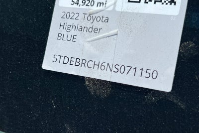 2022 Toyota Highlander Hybrid Platinum