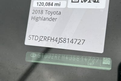 2018 Toyota Highlander XLE
