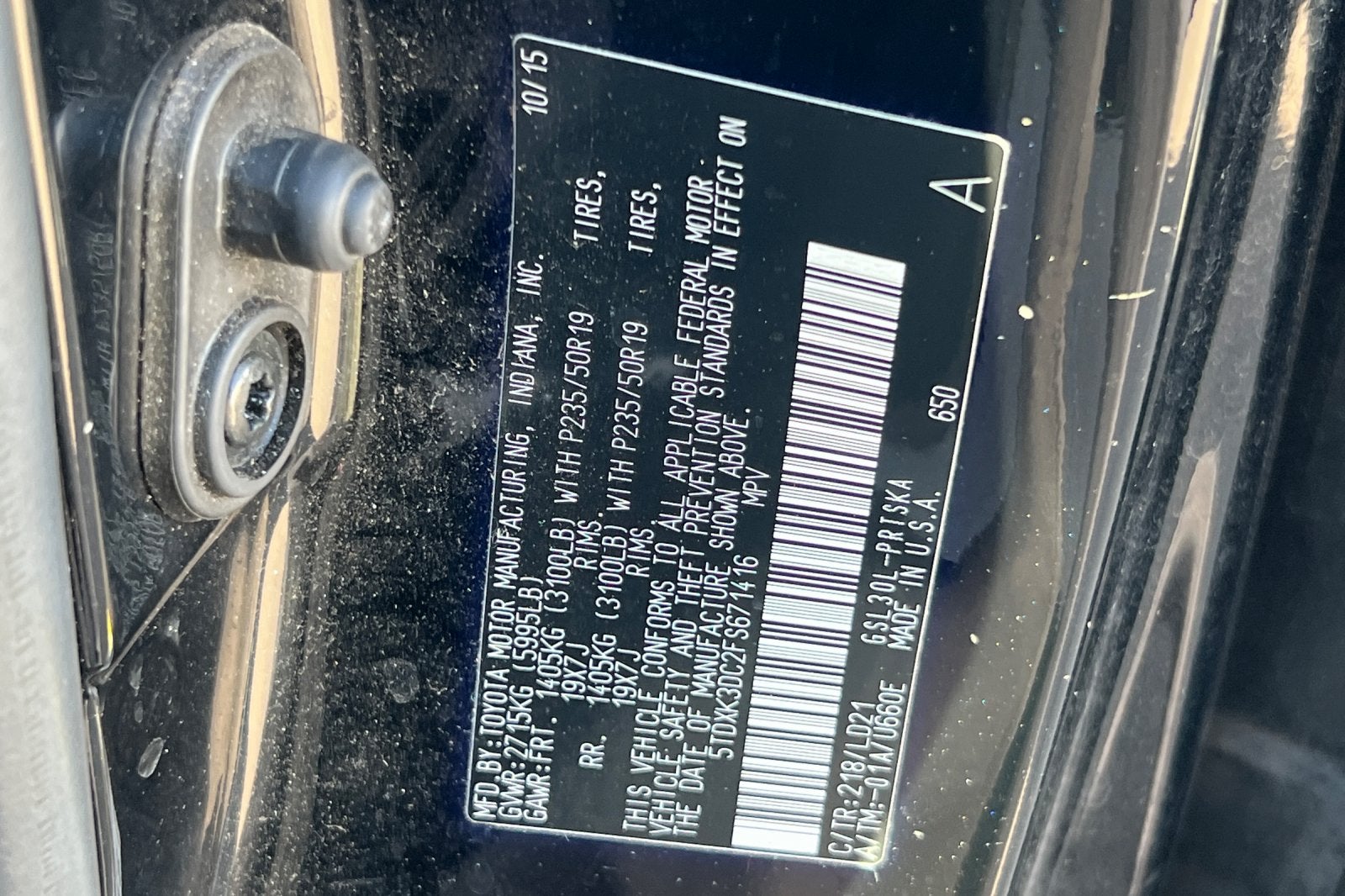 2015 Toyota Sienna SE