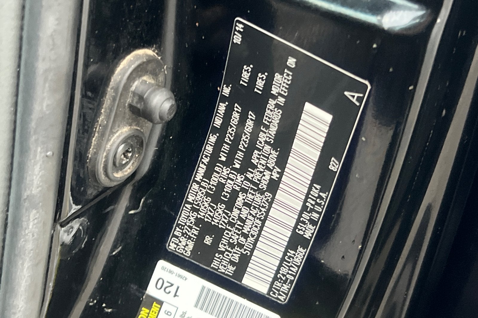 2015 Toyota Sienna XLE