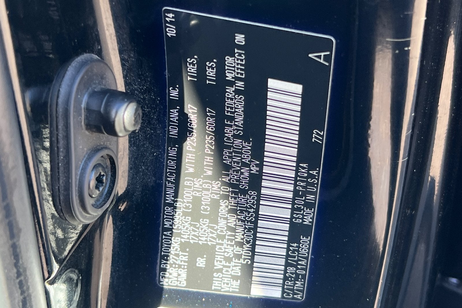 2015 Toyota Sienna XLE