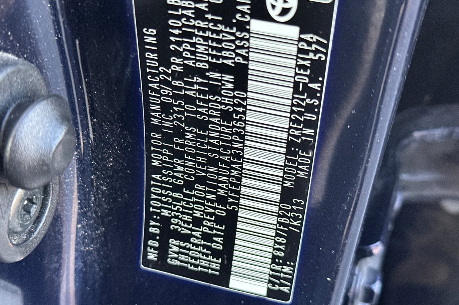 2022 Toyota Corolla LE