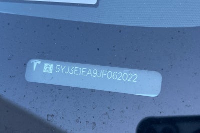 2018 Tesla Model 3 Long Range Battery