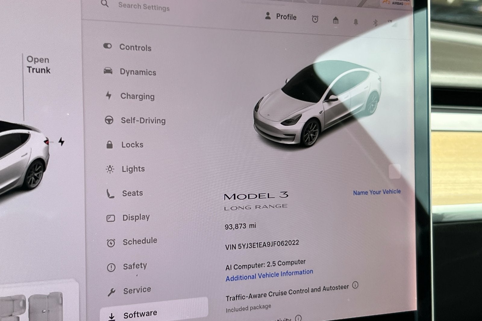 2018 Tesla Model 3 Long Range Battery