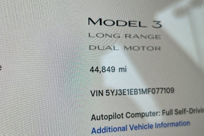 2021 Tesla Model 3 Long Range