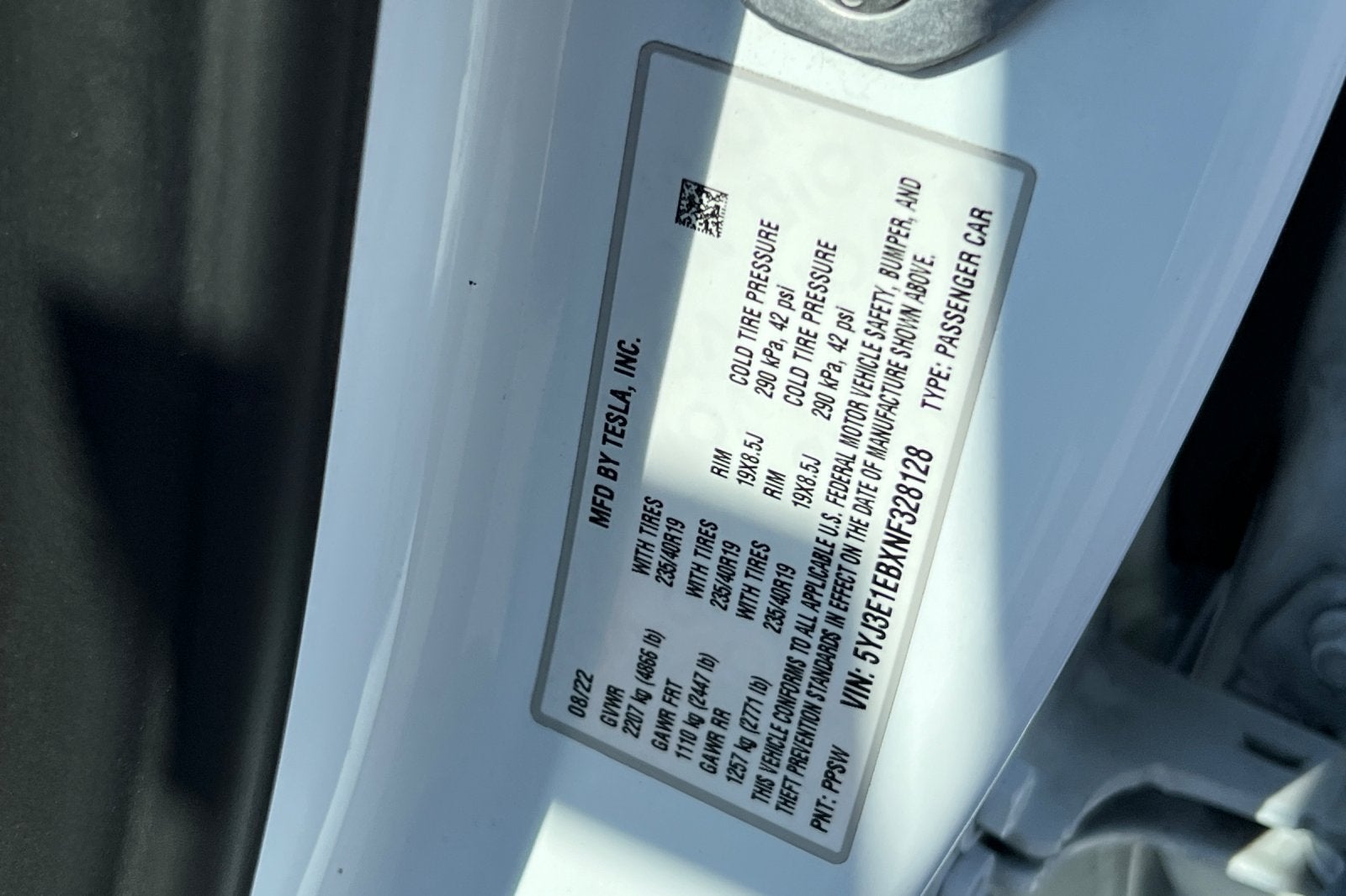 2022 Tesla Model 3 Long Range