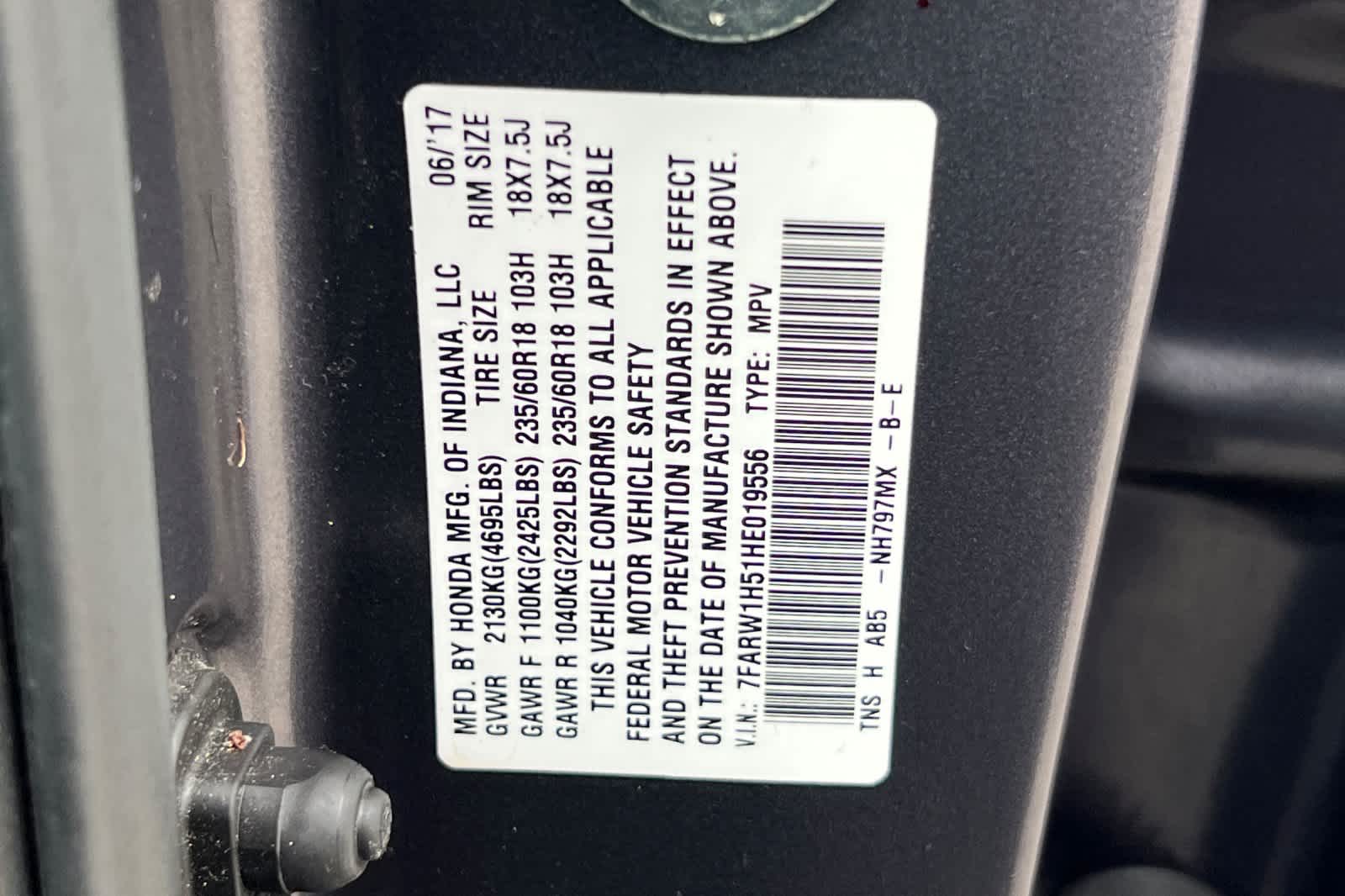 2017 Honda CR-V EX