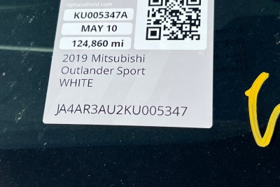 2019 Mitsubishi Outlander Sport ES 2.0
