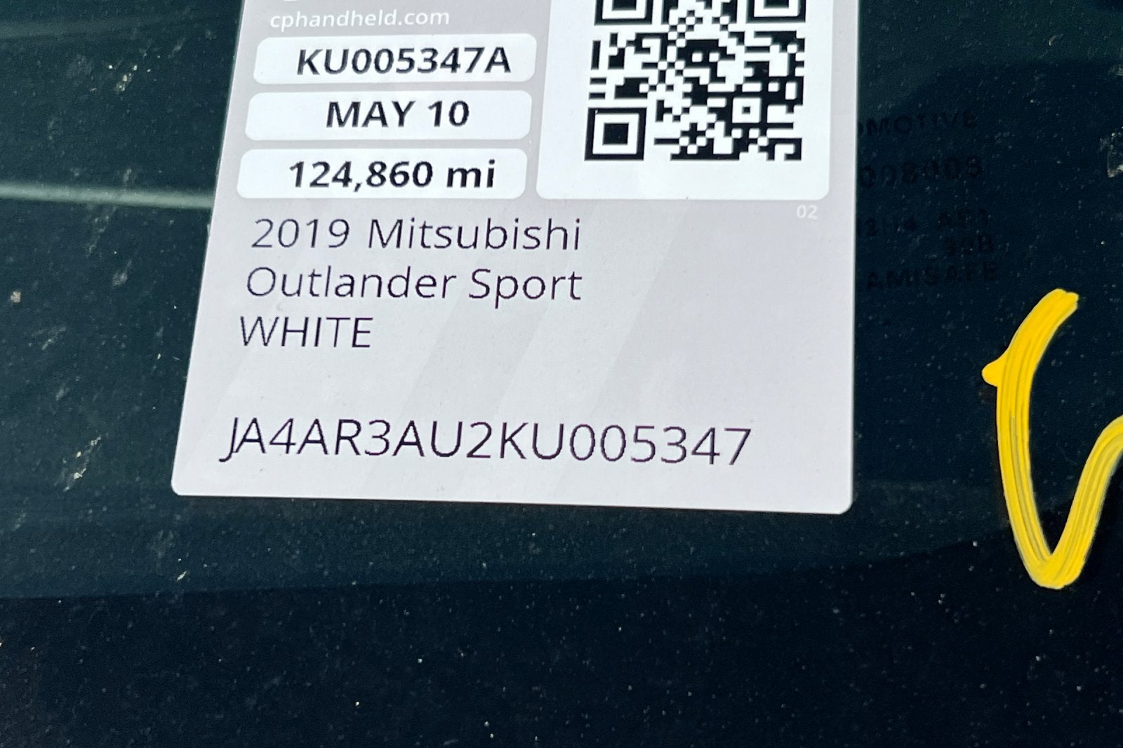 2019 Mitsubishi Outlander Sport ES 2.0