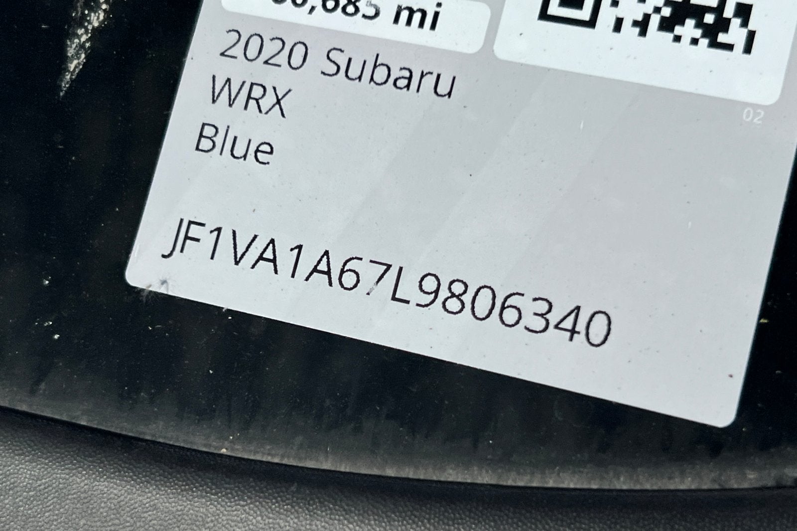 2020 Subaru WRX Base