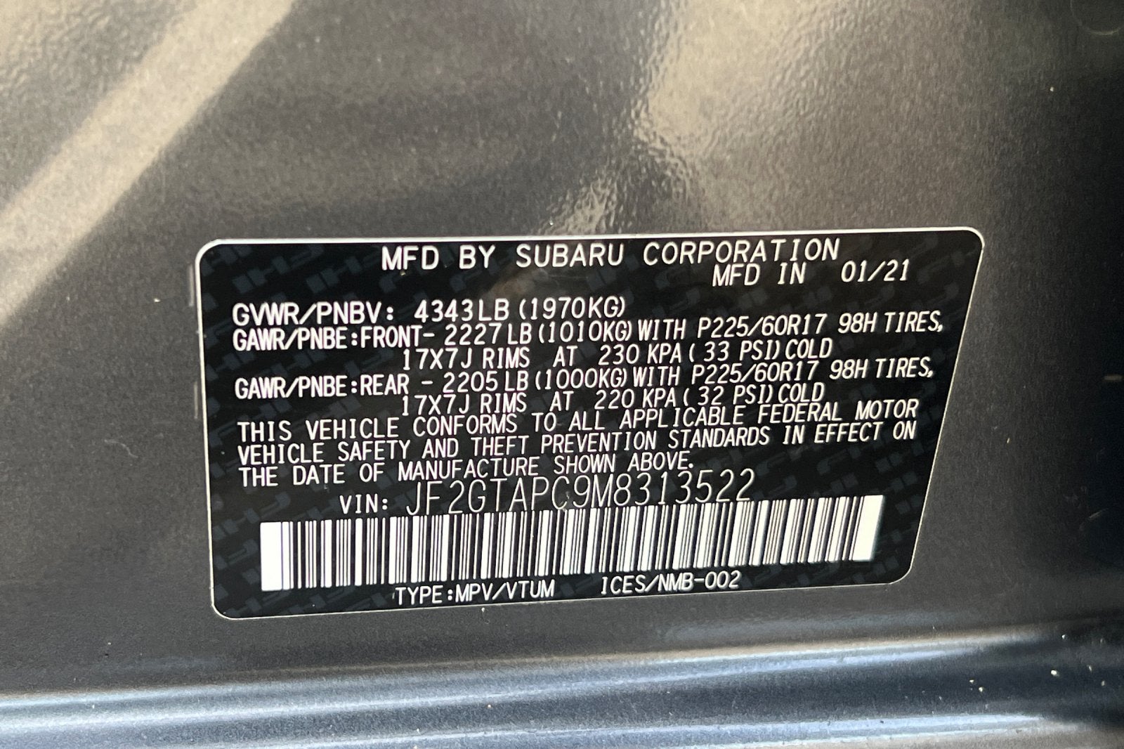 2021 Subaru Crosstrek Premium