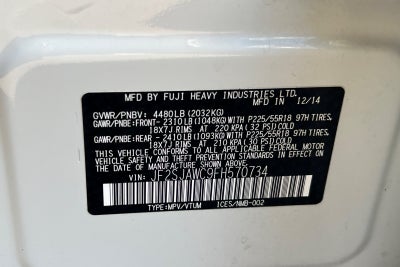 2015 Subaru Forester 2.5i Touring