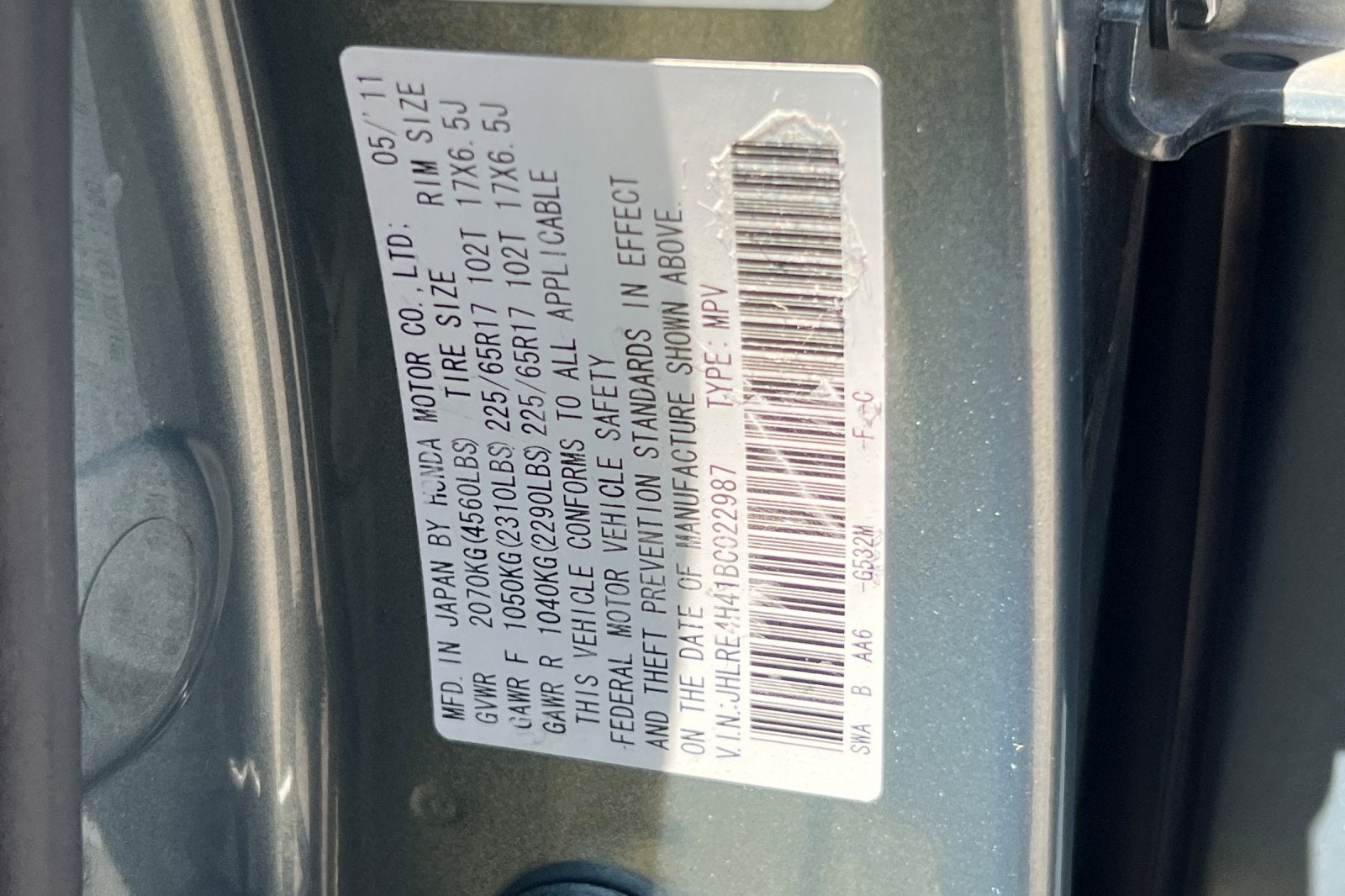 2011 Honda CR-V SE