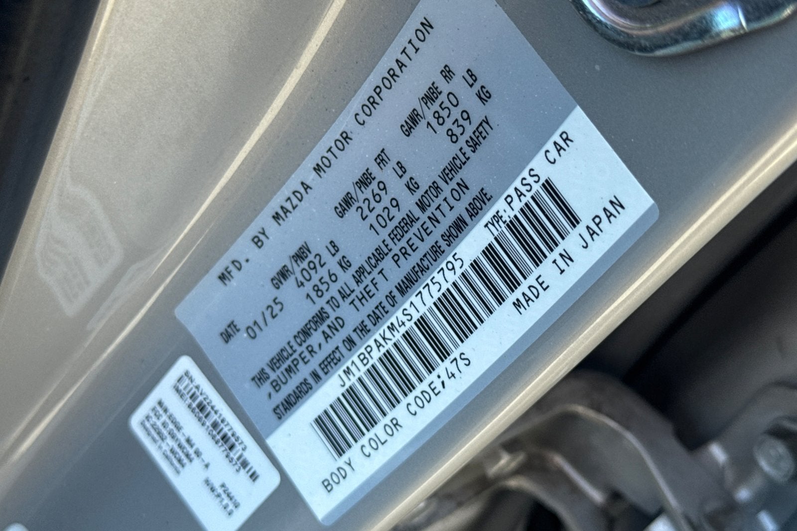 2025 Mazda Mazda3 Hatchback 2.5 S Select Sport