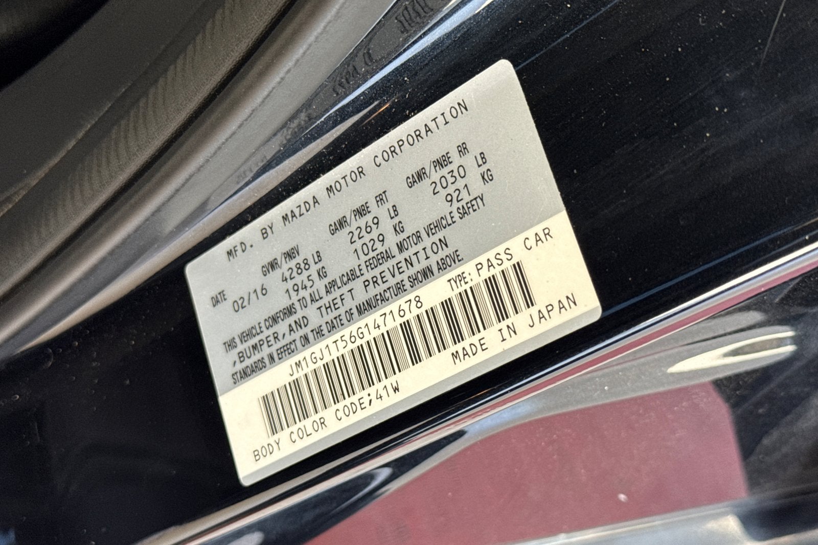 2016 Mazda Mazda6 i Touring