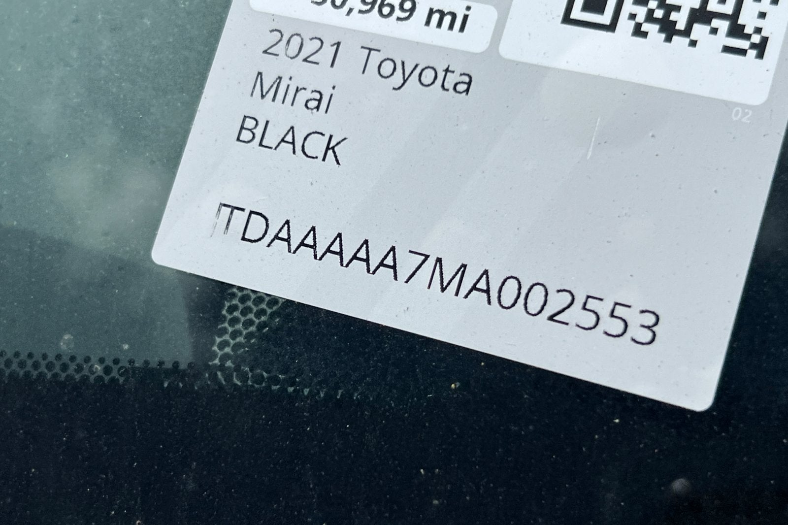 2021 Toyota Mirai XLE