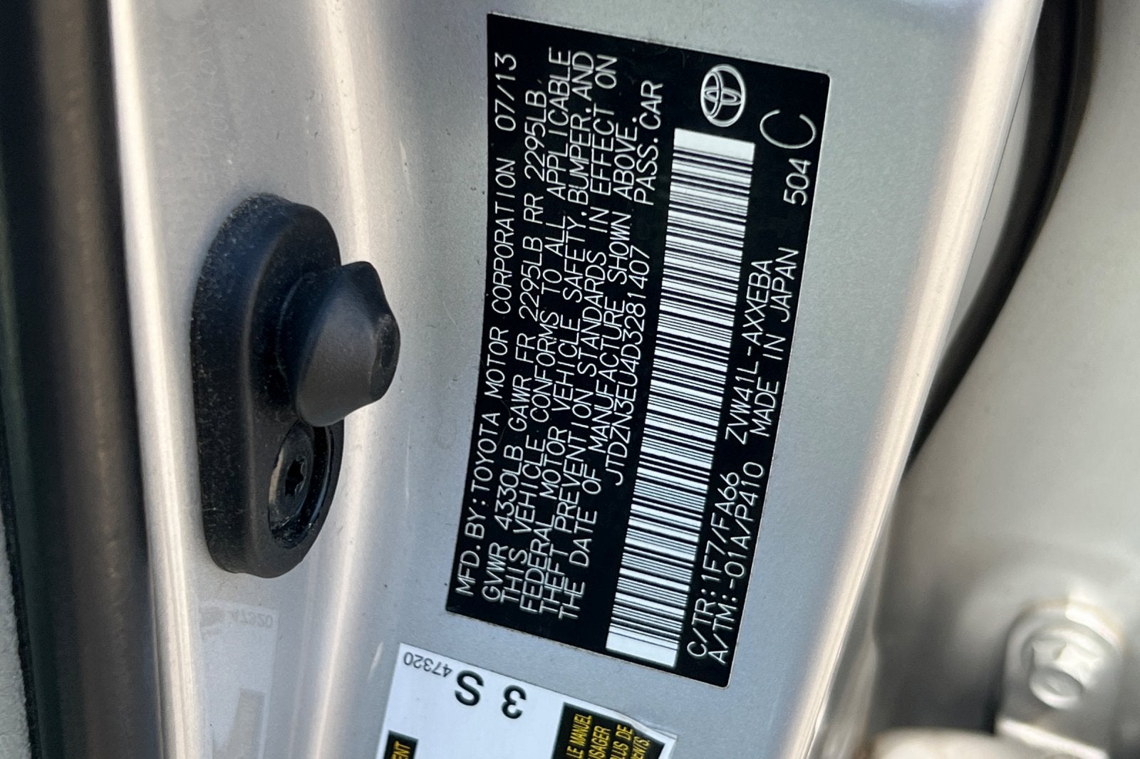 2013 Toyota Prius V Two
