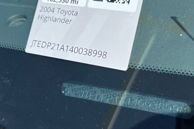 2004 Toyota Highlander Base
