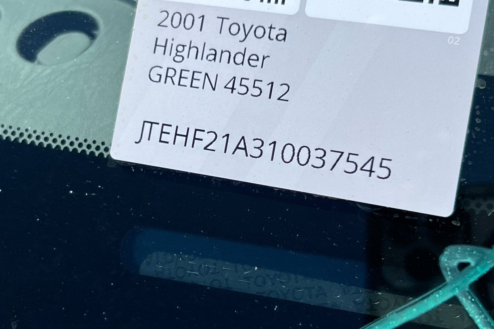 2001 Toyota Highlander Base