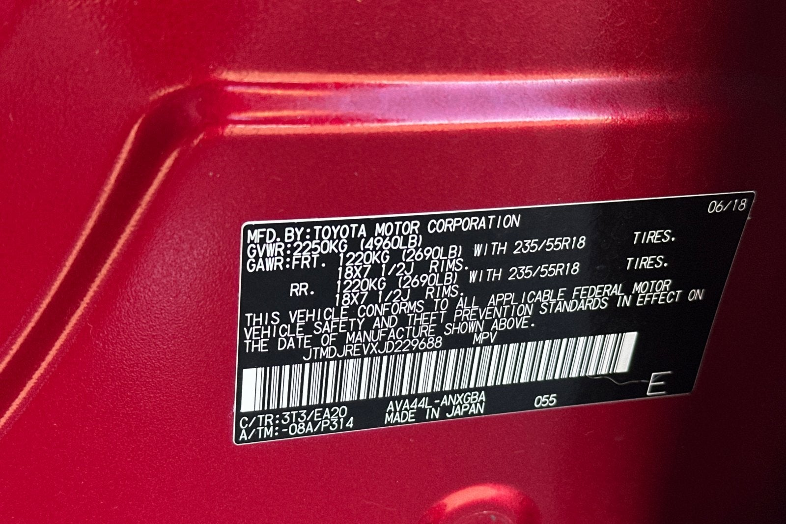 2018 Toyota RAV4 Hybrid Limited