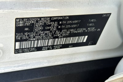2020 Toyota RAV4 Hybrid LE