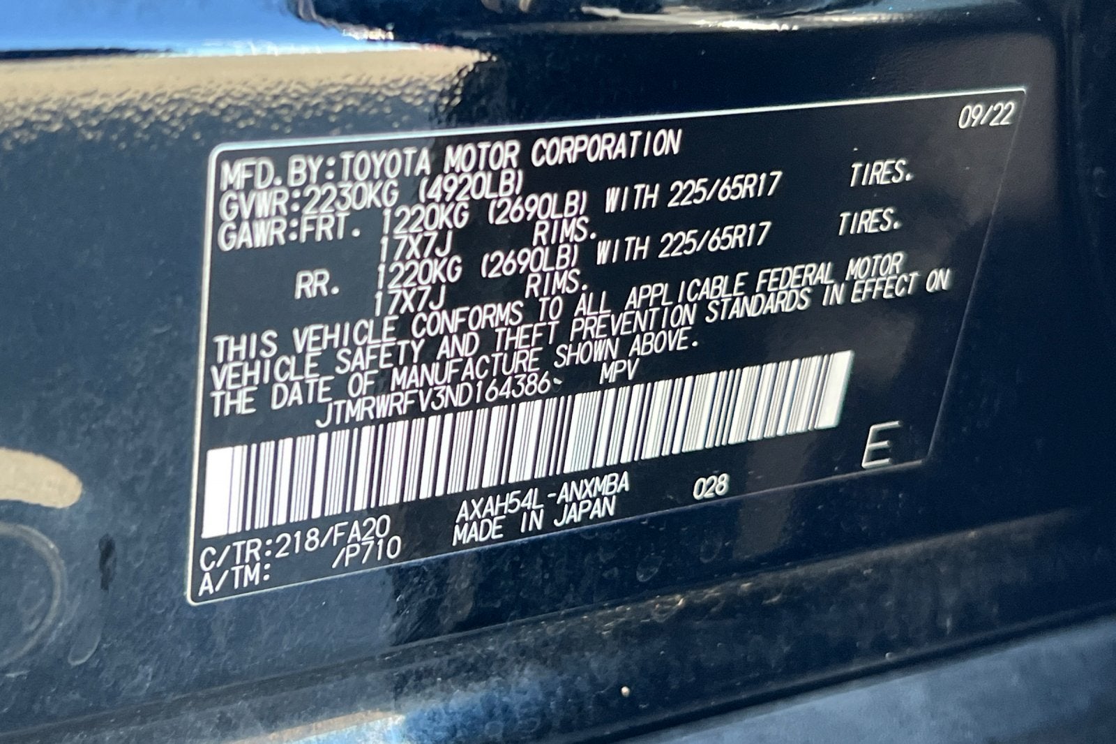 2022 Toyota RAV4 Hybrid XLE