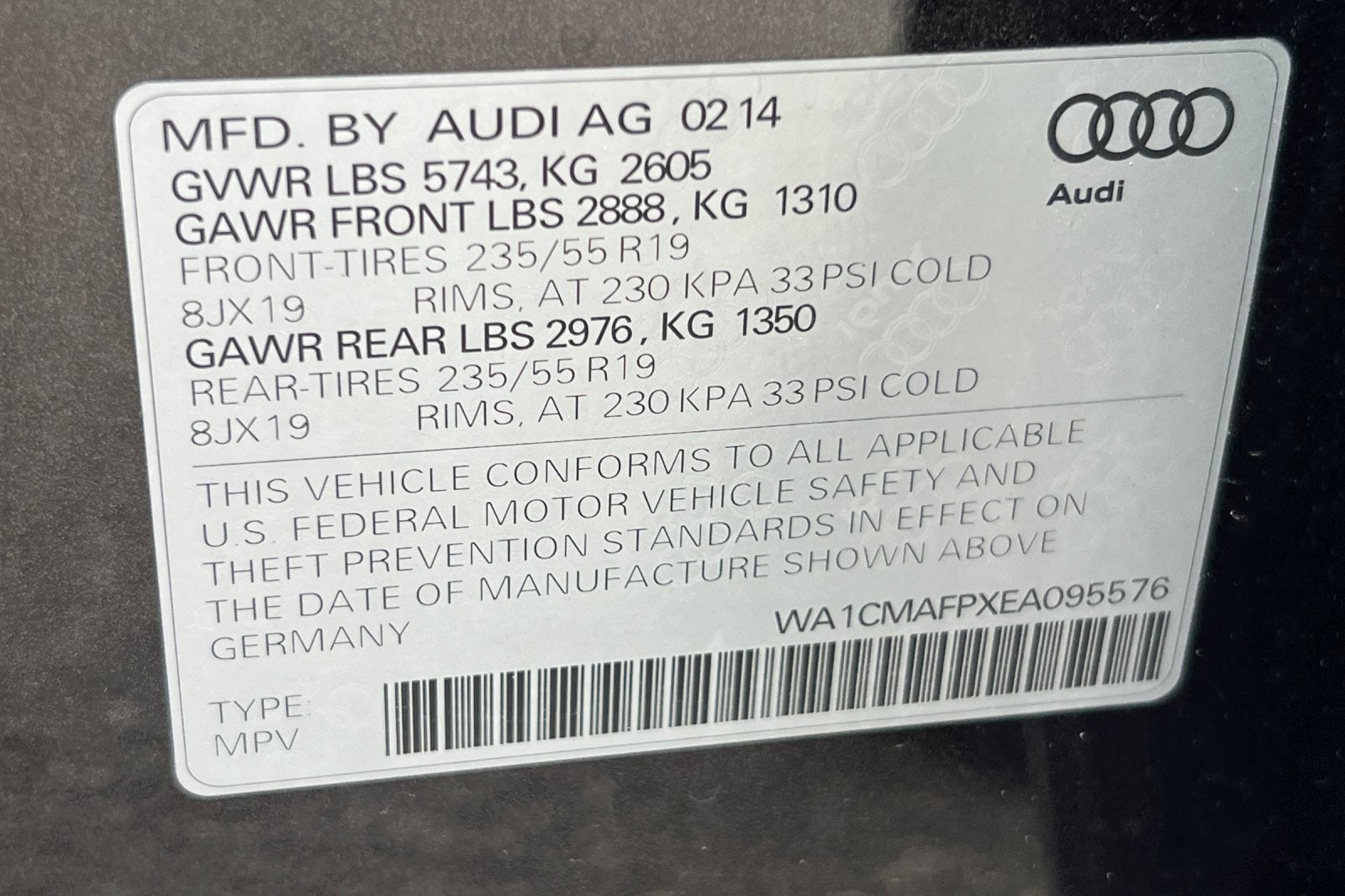 2014 Audi Q5 Premium Plus