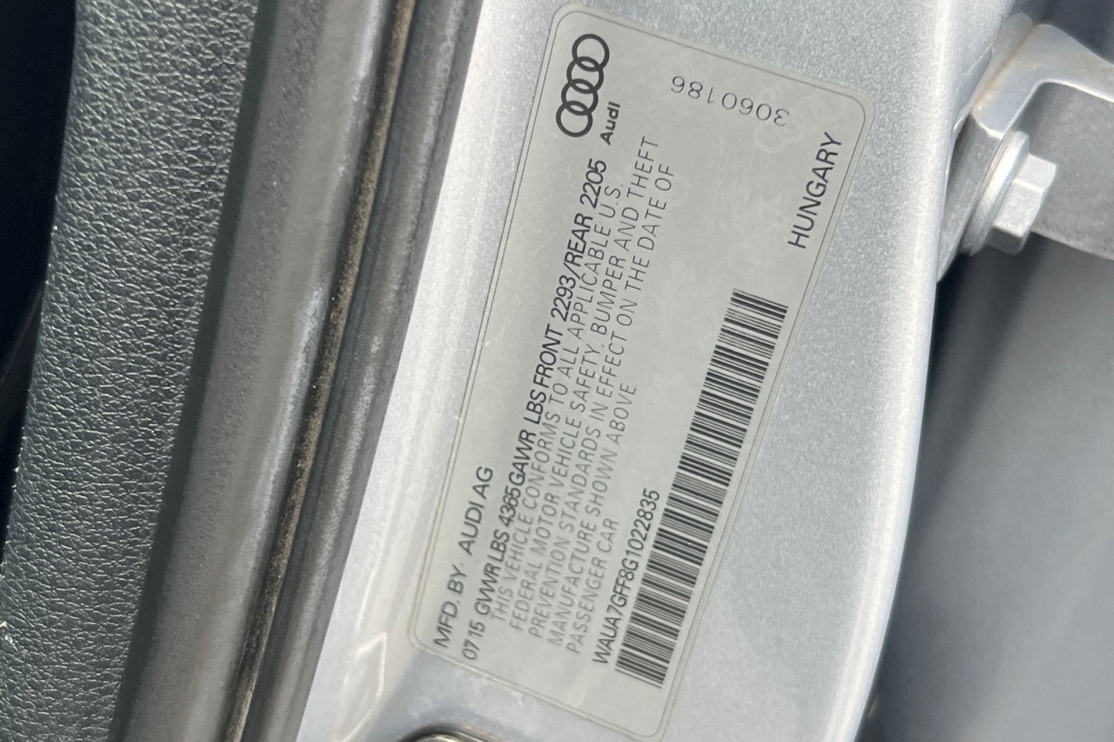 2016 Audi A3 Sedan 1.8T Premium
